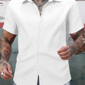 MEN'S EXCLUSIVE HEVY COTTON COD ROY WHITE SHIRT