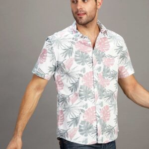 Stake Coco Palm Pink Half Sleeve Trending Shirt