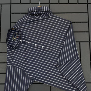 MEN'S EXCLUSIVE IMPORTED COTTON HALF SLEEVE KURTA STRIPE